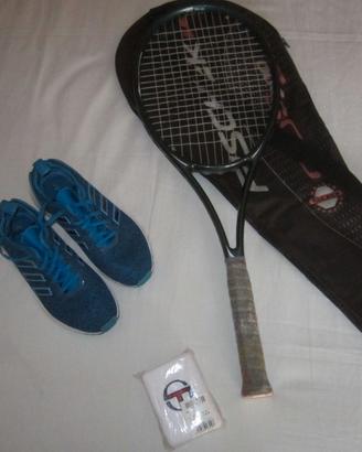 RACCHETTA-TENNIS-PROKENNEX+SCARPE ADIDAS X PRINC