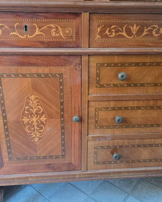 Set completo mobili artigianali  intarsiati