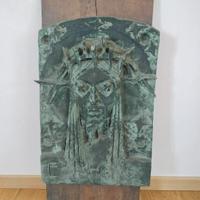 Scultura volto di Cristo 