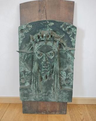Scultura volto di Cristo 