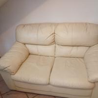Divano 2 posti in pelle