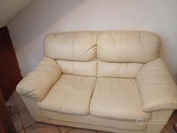 Divano 2 posti in pelle