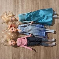 3 Barbie bambole Frozen elsa gioco bambina