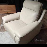 poltrona in vera pelle 