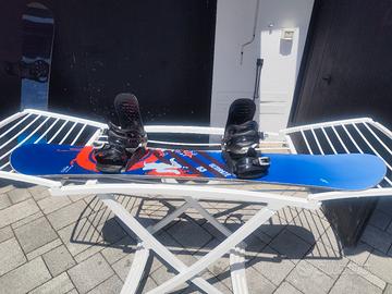 tavola snowboard più attacchi