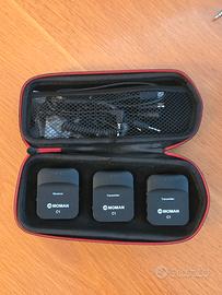 Moman C1X con 2 Microfoni Lavalier Wireless