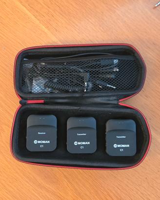 Moman C1X con 2 Microfoni Lavalier Wireless
