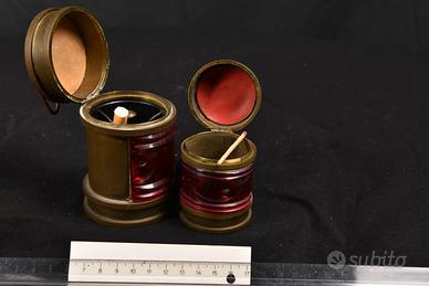 Rari Portasigarette Militari con Bussola - Epoca