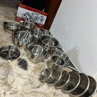 Batteria pentole Cucina Chic inox - 36 pezzi