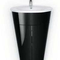 arredobagno Cono di Starck nero lucido +lavabo