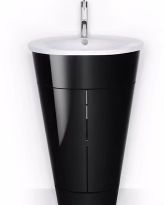 arredobagno Cono di Starck nero lucido +lavabo