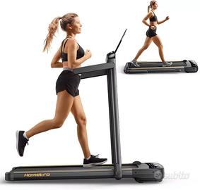 Tapis Roulant Pieghevole Salvaspazio,2 Schermi LCD