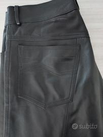 Pantaloni in vera pelle da uomo