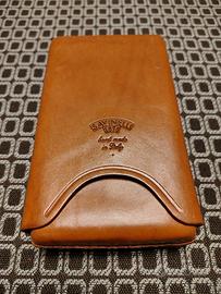 portasigari SAVINELLI cuoio NON usato