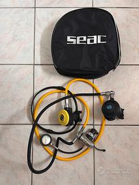 Set erogatori, primo stadio Scubatech, sacca