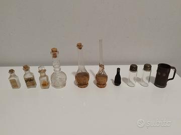 Boccette in vetro profumi ecc. mignon primi '900