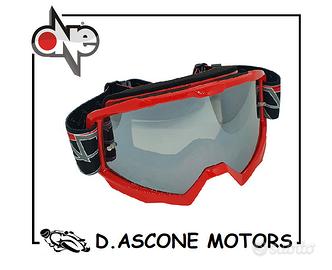 OCCHIALI CROSS “TIGER” NERI CON LENTE ROSSI CON LE