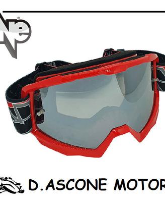OCCHIALI CROSS “TIGER” NERI CON LENTE ROSSI CON LE