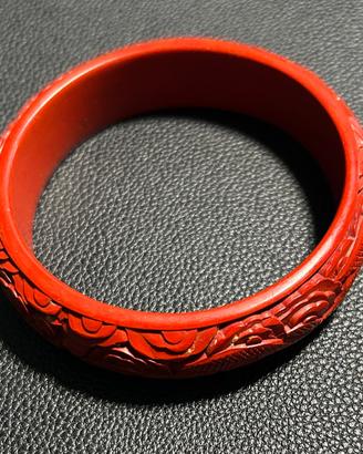 bracciale cinnabar rosso CINA