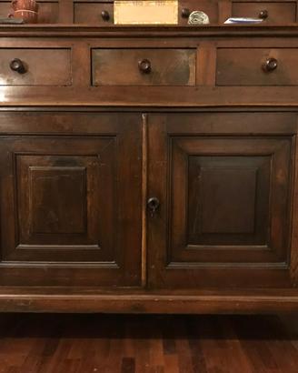 Credenza alta in legno massello