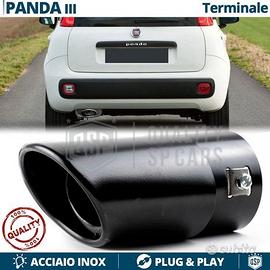 TERMINALE di Scarico per FIAT PANDA 3 OVALE NERO