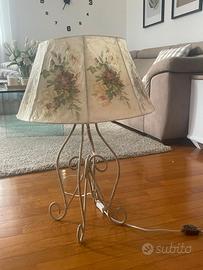 lampada artigianale - stile shabby chic / vintage