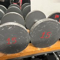 Manubri da palestra – 15 kg, 25 kg e 30 kg