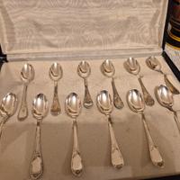 Set 12 cucchiaini argento 800