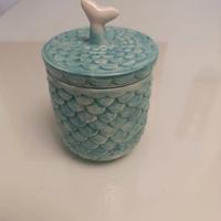 Barattolo vasetto portaoggetti- portaspezie verde