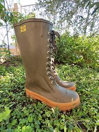 TRENTO Deadstock Stivali mis. 41 Stringati Gomma