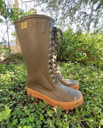 TRENTO Deadstock Stivali mis. 41 Stringati Gomma