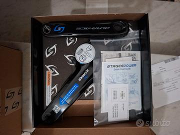 guarnitura shimano dura ace con power meter stages