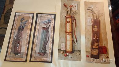 Set di Stampe Vintage "The Art of Golf"