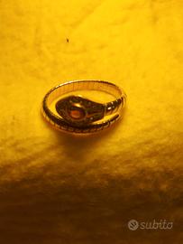 anello oro 750 a serpente gr.6,10