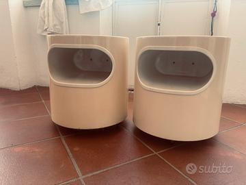 Coppia comodini/tavolini Artemide Giano Vano