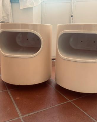 Coppia comodini/tavolini Artemide Giano Vano