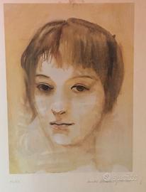 SANDRO MELARANGELO serigrafia donna (n.14/50) 1979