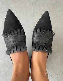 Le Boffi shoes ballerina nera  a punta 37