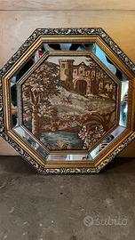 Quadro in tessuto con specchio