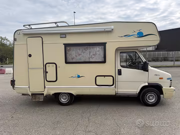 CAMPER HYMER 5 POSTI 1990 FIAT 2.5 D KM 130000
