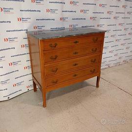 Cassettiera con marmo in stile