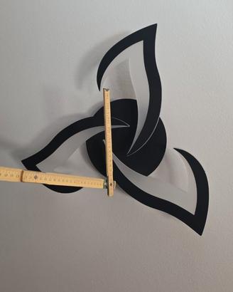 Lampada a soffitto con 3 petali