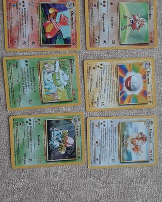 Lotto carte Pokemon set base