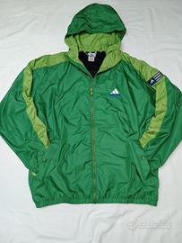 Adidas Windbreaker Vintage Verde L Usa XL Ita