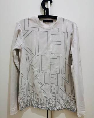 Maglia Calvin Klein Jeans bianca Tg. L come nuova