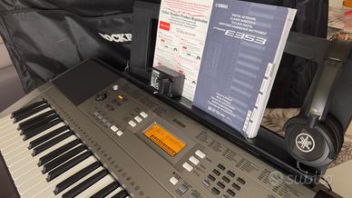 Yamaha PSR-E353 kit completo + borsa + cuffie