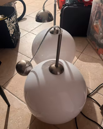 Coppia lampadari a palla