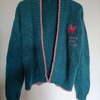 Cardigan donna in lana, aperto