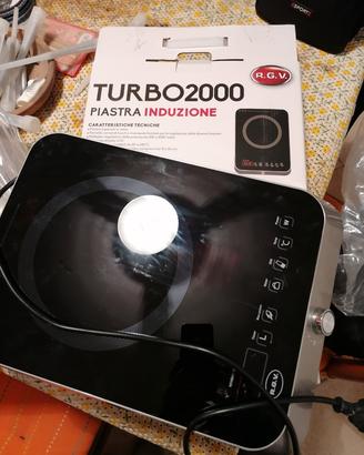 piastra a induzione con adattatore