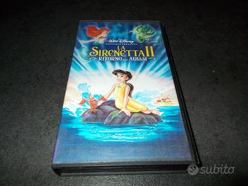 VHS LA SIRENETTA II 2 RITORNO ABISSI Walt Disney